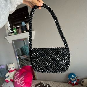 Beaded shoulder bag
